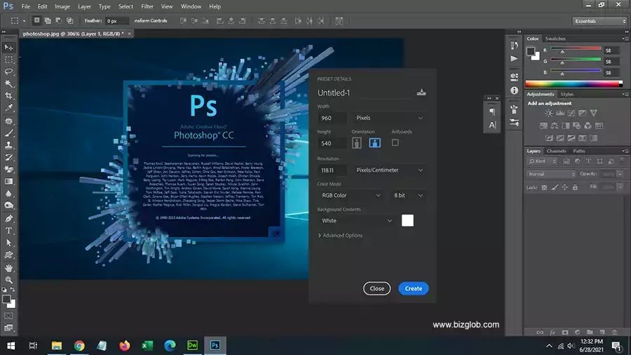 Adobe Photoshop CC (64 Bit)绿色精简版安装包 只有23